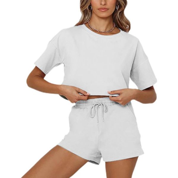 women's tracksuits womne's casual two piece sets tracksuit summer sports workout fitness suit solid color short sleeve and pants s, Gray
women's tracksuits womne's casual two piece sets tracksuit summer sports workout fitness suit solid color short sleeve and pants s, Gray