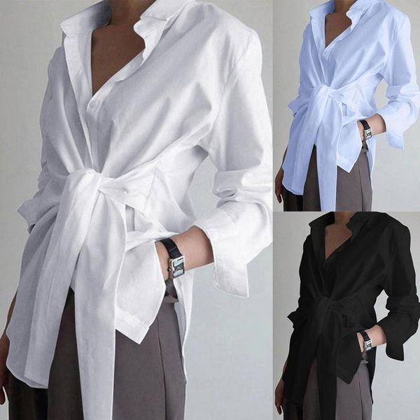women's t-shirt women blouses office lady solid color long sleeve turn down collar comfortable shirt professional 2021 autumn fashion, White
women's t-shirt women blouses office lady solid color long sleeve turn down collar comfortable shirt professional 2021 autumn fashion, White