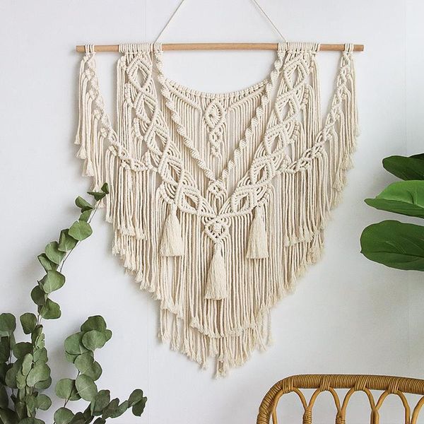tapestries macrame wall hanging art woven tapestry hand-woven ornaments for home crafts decoration (no sticks)
tapestries macrame wall hanging art woven tapestry hand-woven ornaments for home crafts decoration (no sticks)