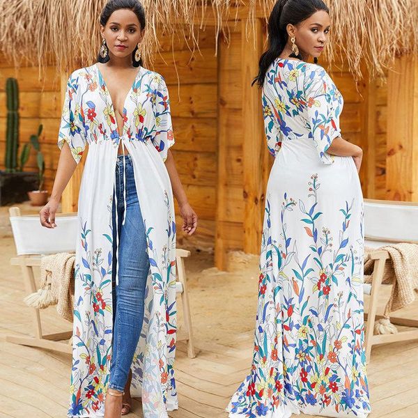 women's swimwear beach jacket cardigan swimsuit blouse cotton positioning flower belt loose bikini holiday dress, White;black
women's swimwear beach jacket cardigan swimsuit blouse cotton positioning flower belt loose bikini holiday dress, White;black