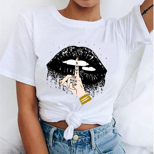 casual funny lips novelty graphic womens t shirt tees hip hop kawaii o neck short sleeve 90s harajuku femme, White
casual funny lips novelty graphic womens t shirt tees hip hop kawaii o neck short sleeve 90s harajuku femme, White