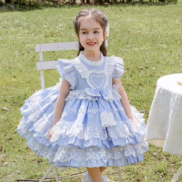girl's dresses spanish lolita girl dress summer princess party baby cotton lace blue bow 1-6 years old, Red;yellow
girl's dresses spanish lolita girl dress summer princess party baby cotton lace blue bow 1-6 years old, Red;yellow