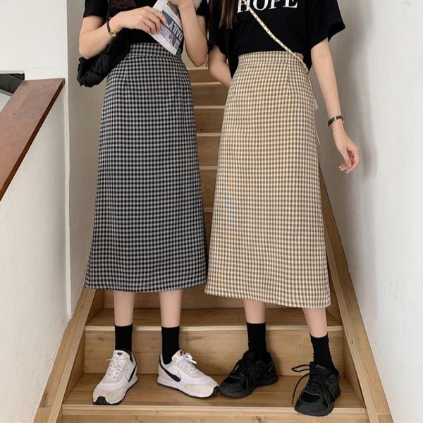 skirts 2021 spring and summer women's a-line skirt korean version of the high-waisted thin all-match plaid mid-length bag hip, Black
skirts 2021 spring and summer women's a-line skirt korean version of the high-waisted thin all-match plaid mid-length bag hip, Black