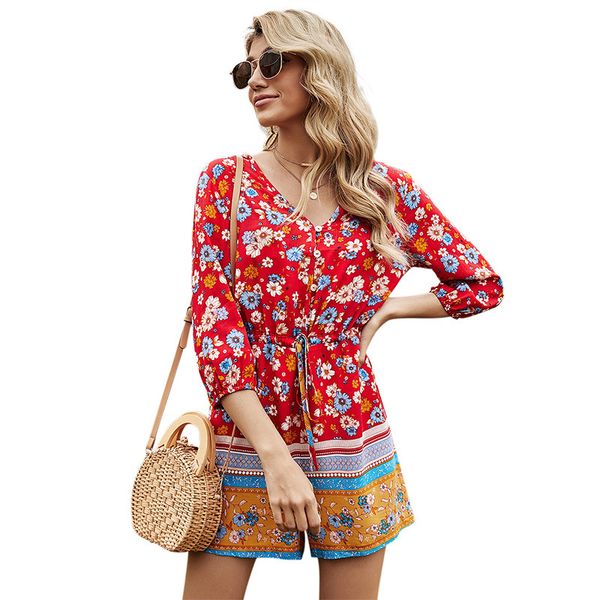 lantern sleeve single breasted drawstring adjustable short jumpsuit summer women v-neck tunic floral print patchwork red rompers 210414, Black;white
lantern sleeve single breasted drawstring adjustable short jumpsuit summer women v-neck tunic floral print patchwork red rompers 210414, Black;white