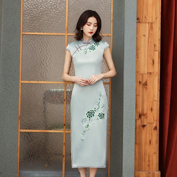 ethnic clothing women green elegant qipao satin cheongsam embroidery flower chinese dress classic slim long vestidos plus size 3xl 4xl, Red
ethnic clothing women green elegant qipao satin cheongsam embroidery flower chinese dress classic slim long vestidos plus size 3xl 4xl, Red