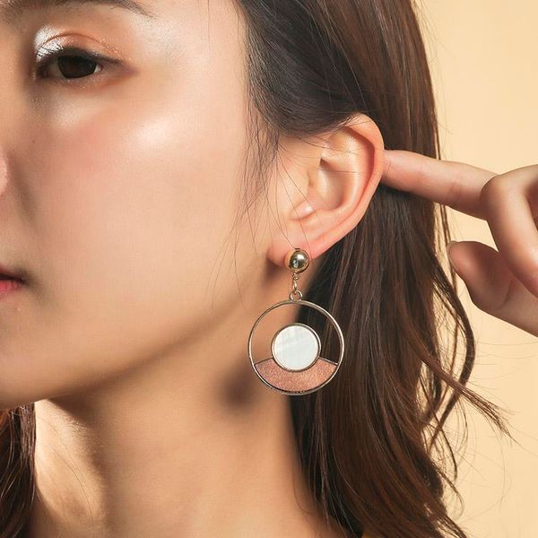 beach style bohemian women's fashion geometric hollow round drop earrings ladies wooden white shell flakes dangle earring gifts, Silver
beach style bohemian women's fashion geometric hollow round drop earrings ladies wooden white shell flakes dangle earring gifts, Silver