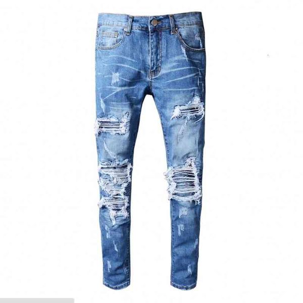jeans srping biker denim stripe jean men los angeles street fashion hole black slim skinny pants, Blue
jeans srping biker denim stripe jean men los angeles street fashion hole black slim skinny pants, Blue