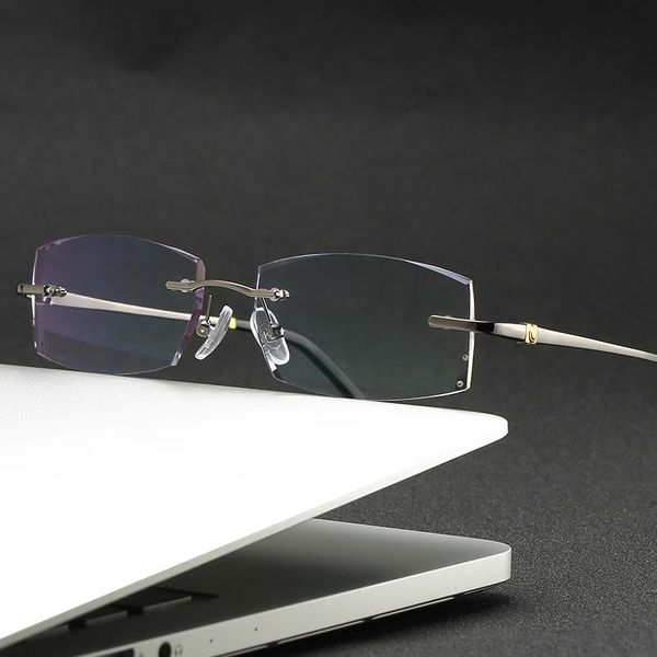 fashion sunglasses frames zirosat 58127 titanium alloy glasses frame 2021 men rimless prescription square eyeglasses myopia optical eyewear, Black
fashion sunglasses frames zirosat 58127 titanium alloy glasses frame 2021 men rimless prescription square eyeglasses myopia optical eyewear, Black