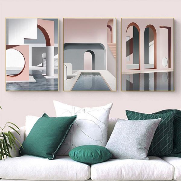 paintings nordic poster pink geometric architecture canvas painting pool wall art print decorative picture modern livinfg room decoration
paintings nordic poster pink geometric architecture canvas painting pool wall art print decorative picture modern livinfg room decoration