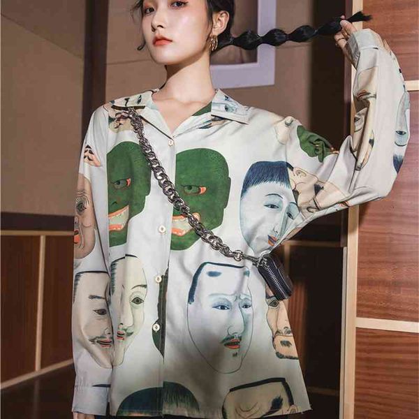 women's two piece pants ukiyoe print autumn blouse women collared button up shirt long sleeve and japanese streetwear 5oto, White
women's two piece pants ukiyoe print autumn blouse women collared button up shirt long sleeve and japanese streetwear 5oto, White