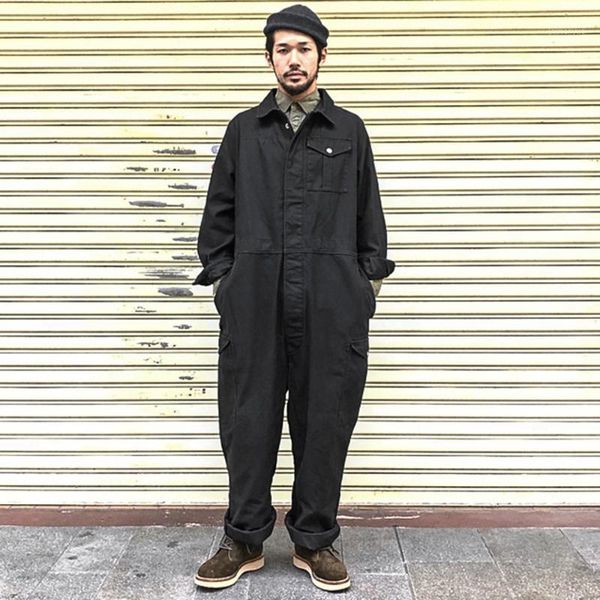 men's pants overalls wear multi-pockets workwear jumpsuit black green single breasted loose long sleeveturn down collartrousers
men's pants overalls wear multi-pockets workwear jumpsuit black green single breasted loose long sleeveturn down collartrousers