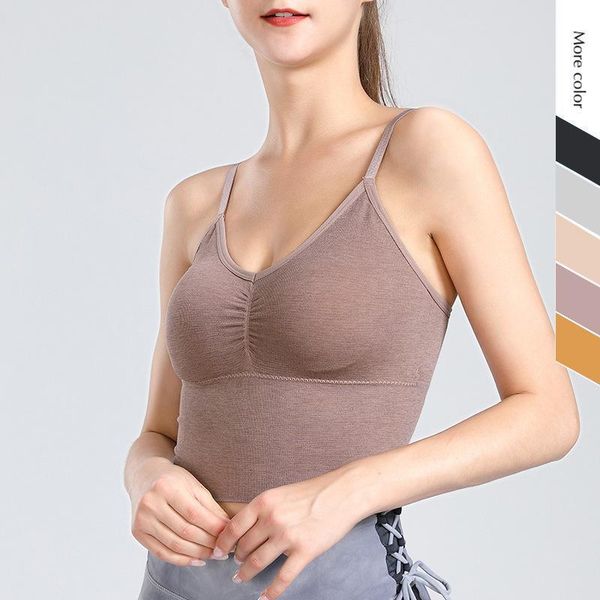 seamless adjustable shoulder strap women sports bra female shockproof running fitness yoga vest tank with chest pad outfit
seamless adjustable shoulder strap women sports bra female shockproof running fitness yoga vest tank with chest pad outfit