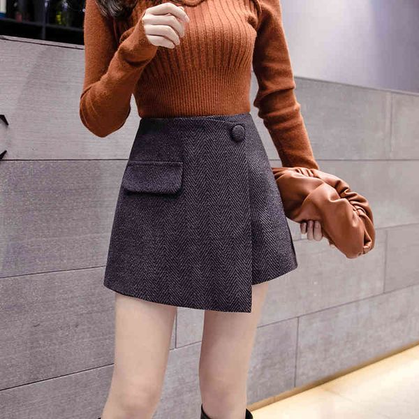 shorts autumn winter women fashion irregular high waist wide leg woolen shorts skirts female casual culottes, White;black
shorts autumn winter women fashion irregular high waist wide leg woolen shorts skirts female casual culottes, White;black