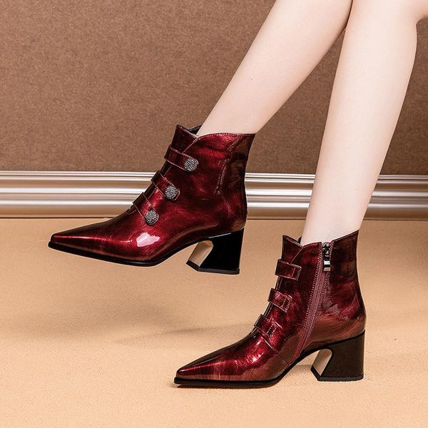 boots 2021 women's spring short leather high heel fashion party stage catwalk 11, Black
boots 2021 women's spring short leather high heel fashion party stage catwalk 11, Black