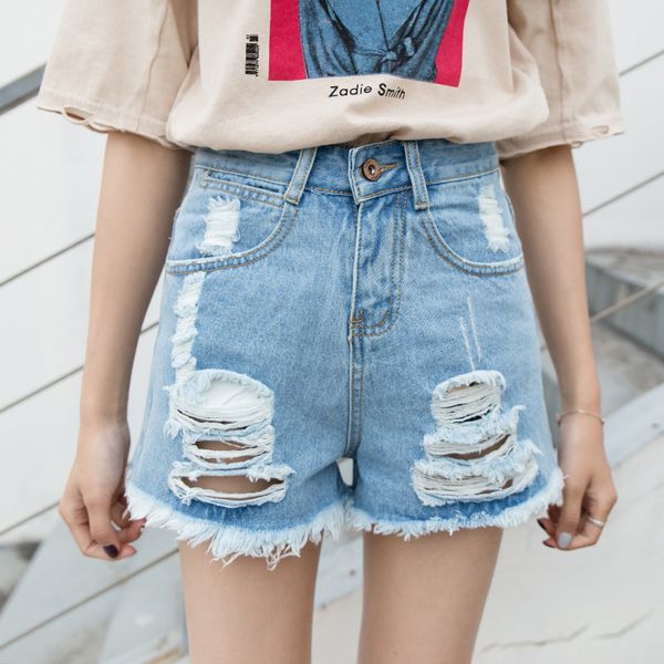 women's shorts summer new product star same type of perforated denim high waist wide leg pants dark grey light blue white, White;black
women's shorts summer new product star same type of perforated denim high waist wide leg pants dark grey light blue white, White;black