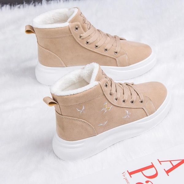 boots cotton shoes female women's winter plus velvet thick-soled warm snow, Black
boots cotton shoes female women's winter plus velvet thick-soled warm snow, Black