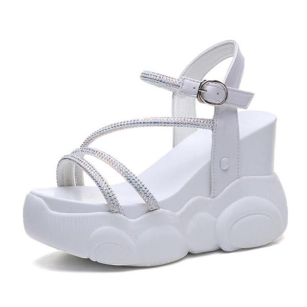 slope heel sandals women's fashion in 2021 summer water drill four season thick bottom muffin inner heightening, Black
slope heel sandals women's fashion in 2021 summer water drill four season thick bottom muffin inner heightening, Black