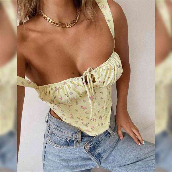 floral spaghetti strap womens camis bustier corset tight crop fashion summer lace-up slim camisole, White
floral spaghetti strap womens camis bustier corset tight crop fashion summer lace-up slim camisole, White