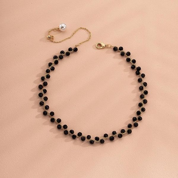 chokers simple fashion vintage round black crystal pearl metal ball drop necklace for women 2021 trend clavicle chain jewelry gifts, Golden;silver
chokers simple fashion vintage round black crystal pearl metal ball drop necklace for women 2021 trend clavicle chain jewelry gifts, Golden;silver