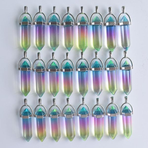 fashion hexagon glass colorfull pillar point charm pendant for jewelry pendants making wholesale mki, Bronze;silver
fashion hexagon glass colorfull pillar point charm pendant for jewelry pendants making wholesale mki, Bronze;silver