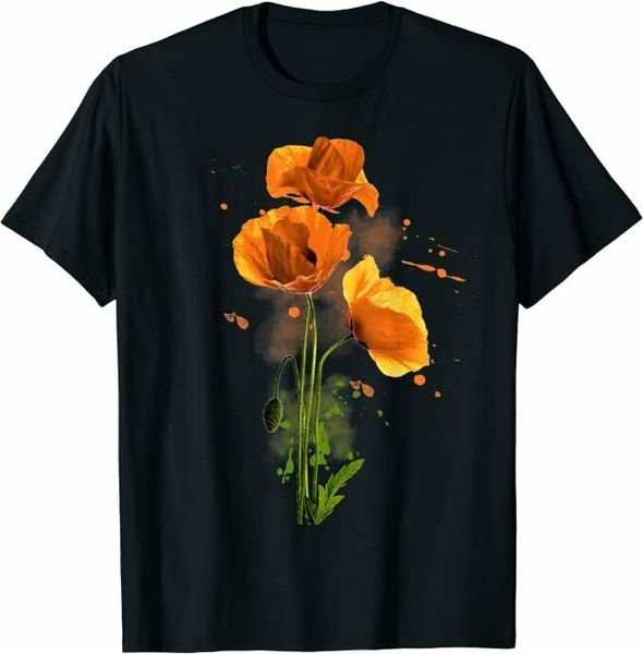 watercolor yellow poppy flower bouquet gardening plant t-shirt size m-5xl, White;black
watercolor yellow poppy flower bouquet gardening plant t-shirt size m-5xl, White;black