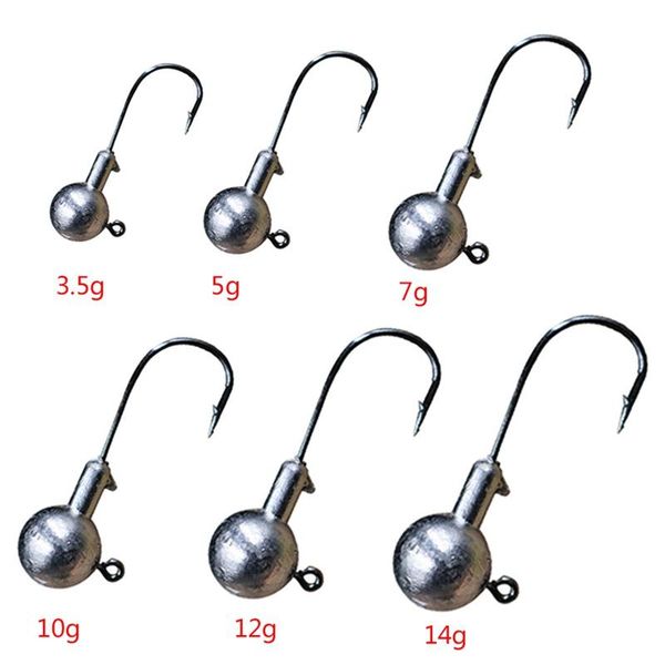 50pcs 3.5g 5g 7g 10g 12g 14g crank jig head hook fishing lead lure hard bait soft worm for hooks
50pcs 3.5g 5g 7g 10g 12g 14g crank jig head hook fishing lead lure hard bait soft worm for hooks