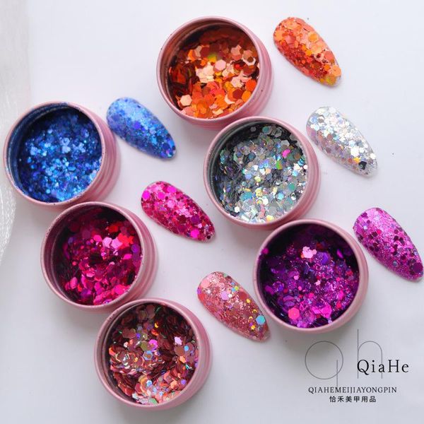 nail glitter art accessories laser sequins hexagonal powder mixed size patches decoration large, Silver;gold
nail glitter art accessories laser sequins hexagonal powder mixed size patches decoration large, Silver;gold