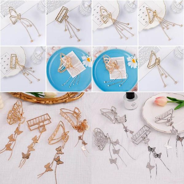 hair clips & barrettes geometric tassel jewelry hollow pearl butterfly clip crab metal claw hairpin, Golden;silver
hair clips & barrettes geometric tassel jewelry hollow pearl butterfly clip crab metal claw hairpin, Golden;silver