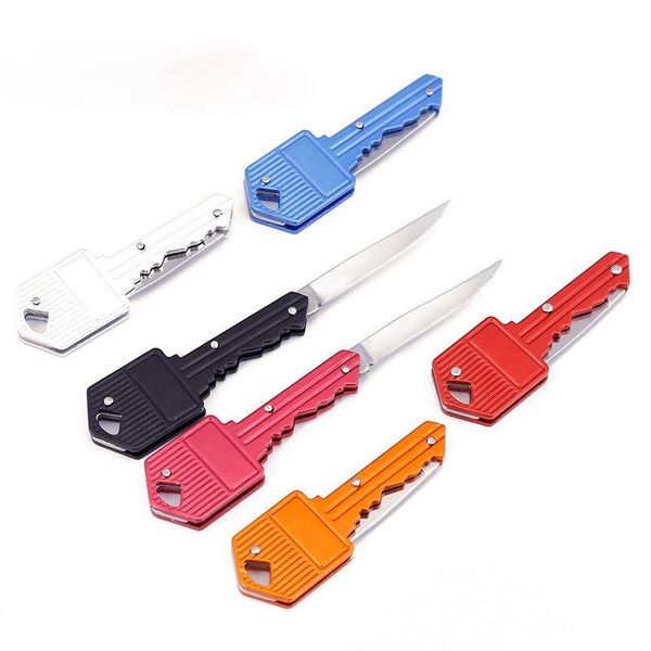 

video door phones mini key knife camp outdoor keyring ring keychain fold open opener pocket package survive gadget multi tool