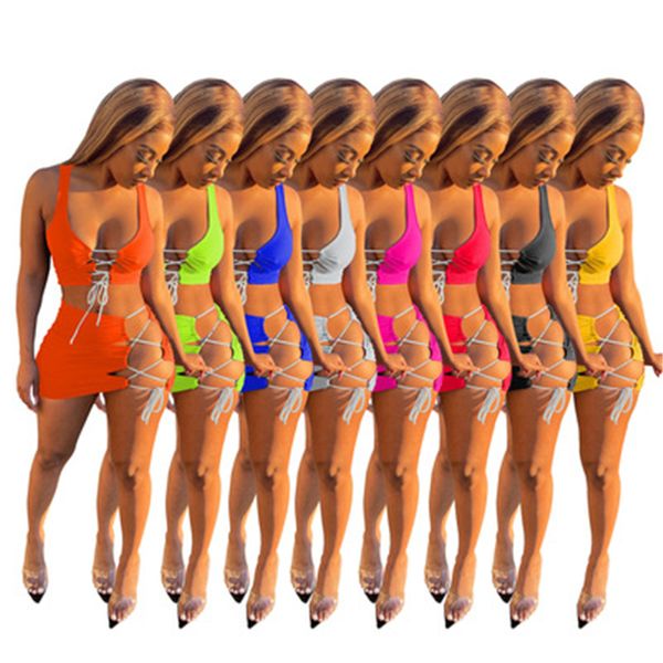 womens casual two piece dress fashion trend solid colors sleeveless vest short skirts sets designer summer female sandy beach lace suits, White
womens casual two piece dress fashion trend solid colors sleeveless vest short skirts sets designer summer female sandy beach lace suits, White