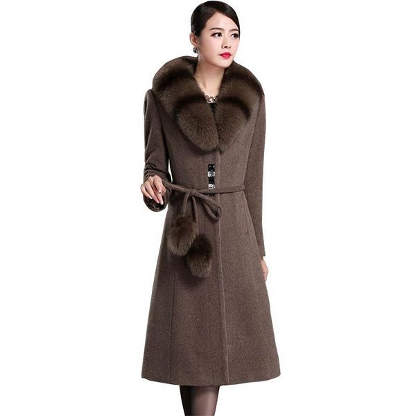 women's wool & blends 2021 women winter cashmere coat middle-aged mother plus size 5xl woolen outerwear female fur collar jacket, Black
women's wool & blends 2021 women winter cashmere coat middle-aged mother plus size 5xl woolen outerwear female fur collar jacket, Black