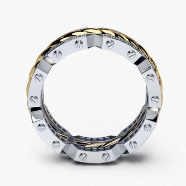 personality casual ring creative tyre shaped engagement twist two tone elegant same gender drop wedding rings, Slivery;golden
personality casual ring creative tyre shaped engagement twist two tone elegant same gender drop wedding rings, Slivery;golden