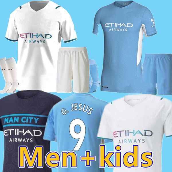 21 22 city soccer jerseys 2021 2022 man sterling football shirt kun aguero de bruyne gesus bernardo mahrez rodrigo youth men kids kit + sock, Black
21 22 city soccer jerseys 2021 2022 man sterling football shirt kun aguero de bruyne gesus bernardo mahrez rodrigo youth men kids kit + sock, Black