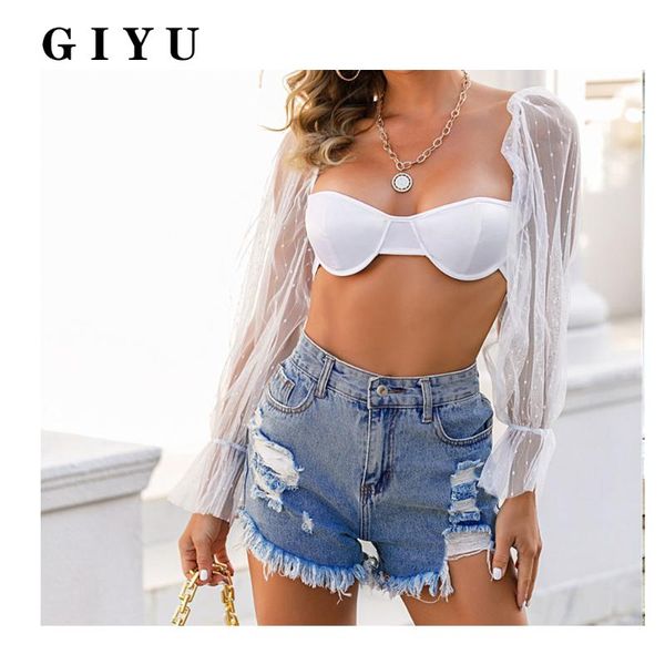 mesh stitching puff sleeve y2k crop fashion v- neck solid color t shirts 2021 summer casual women 's clothing women's t-shirt, White
mesh stitching puff sleeve y2k crop fashion v- neck solid color t shirts 2021 summer casual women 's clothing women's t-shirt, White