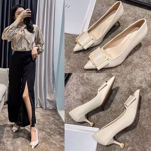 dress shoes women heels high women's heel leather spring autumn 2021 chaussure femme zapatos mujer, Black
dress shoes women heels high women's heel leather spring autumn 2021 chaussure femme zapatos mujer, Black