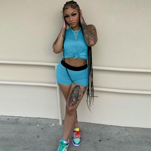 women's tracksuits casualware outfits neon color women sleeveless o neck tank and workout biker short gymwear fitness sporty two piece, Gray
women's tracksuits casualware outfits neon color women sleeveless o neck tank and workout biker short gymwear fitness sporty two piece, Gray
