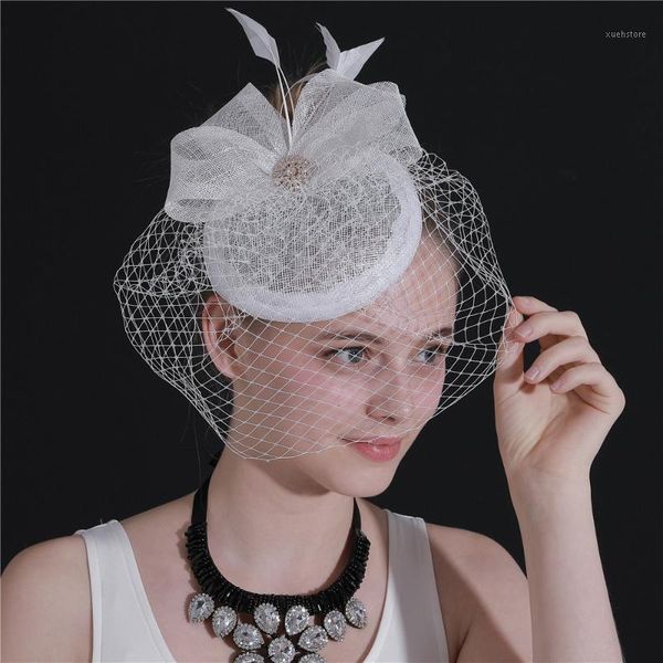white bridal veils wedding fascinator accessory hats sinamay chapeau women's fedora female ladies elegant occasion race headwear1
white bridal veils wedding fascinator accessory hats sinamay chapeau women's fedora female ladies elegant occasion race headwear1