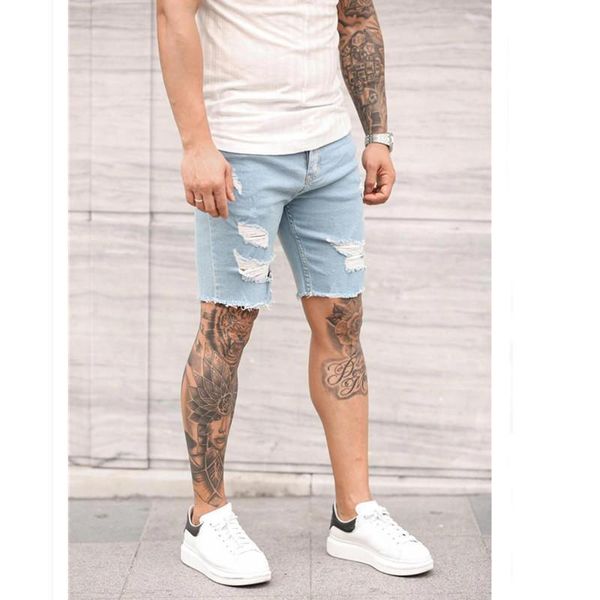 men's jeans 2021 summer stretch short fashion casual slim fit hip hop elastic denim shorts male brand clothes, Blue
men's jeans 2021 summer stretch short fashion casual slim fit hip hop elastic denim shorts male brand clothes, Blue