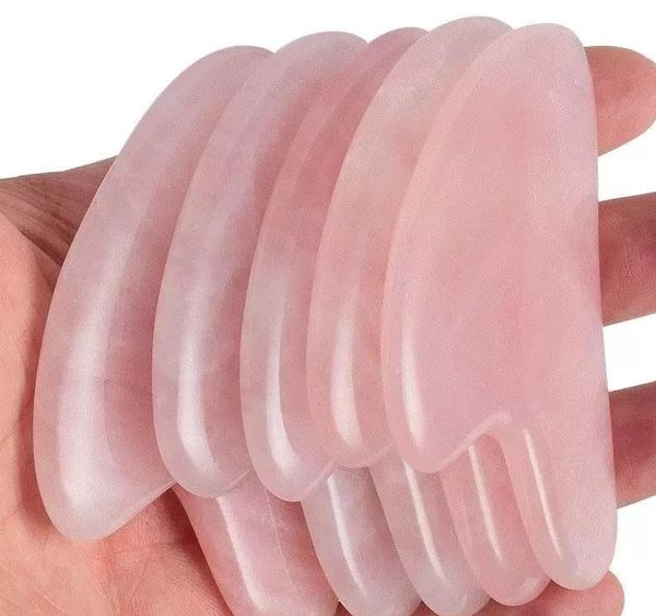 natural rose quartz gua sha board pink jade stone body facial eye scraping plate acupuncture massage relaxation health care
natural rose quartz gua sha board pink jade stone body facial eye scraping plate acupuncture massage relaxation health care