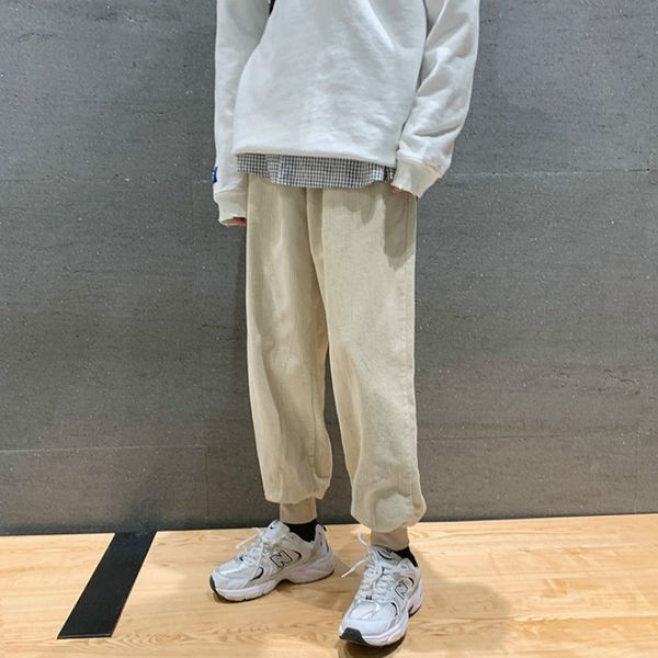 men casual pants plus size 3xl corduroy harem trousers male loose all-match ins chic hip hop drawstring elastic waist streetwear, Black
men casual pants plus size 3xl corduroy harem trousers male loose all-match ins chic hip hop drawstring elastic waist streetwear, Black