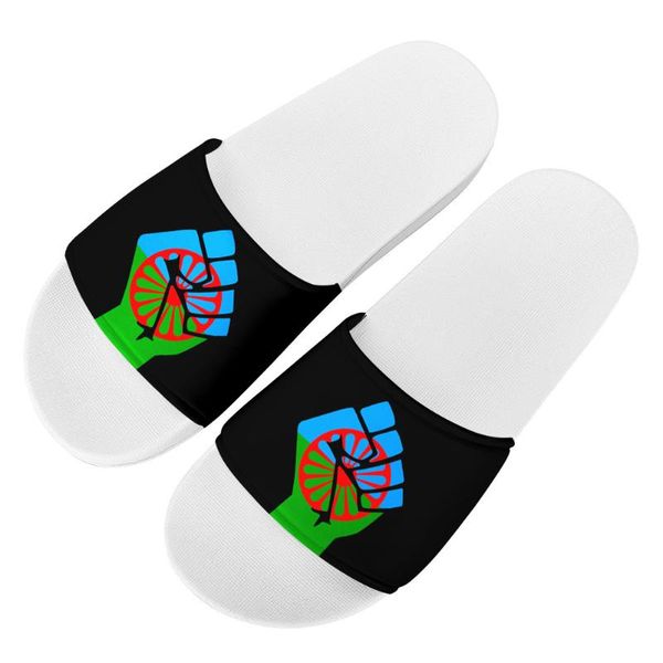 custom romany roma travellers flags print home slippers summer women indoor flats bathroom slides non-slip couple sandals blm, Black
custom romany roma travellers flags print home slippers summer women indoor flats bathroom slides non-slip couple sandals blm, Black