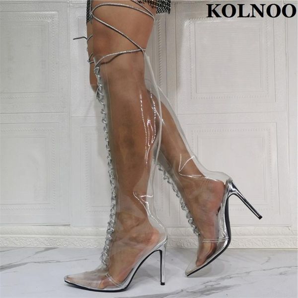 boots kolnoo arrival womens high heel pvc transparence leather club thigh-high evening fashion party prom shoes, Black
boots kolnoo arrival womens high heel pvc transparence leather club thigh-high evening fashion party prom shoes, Black