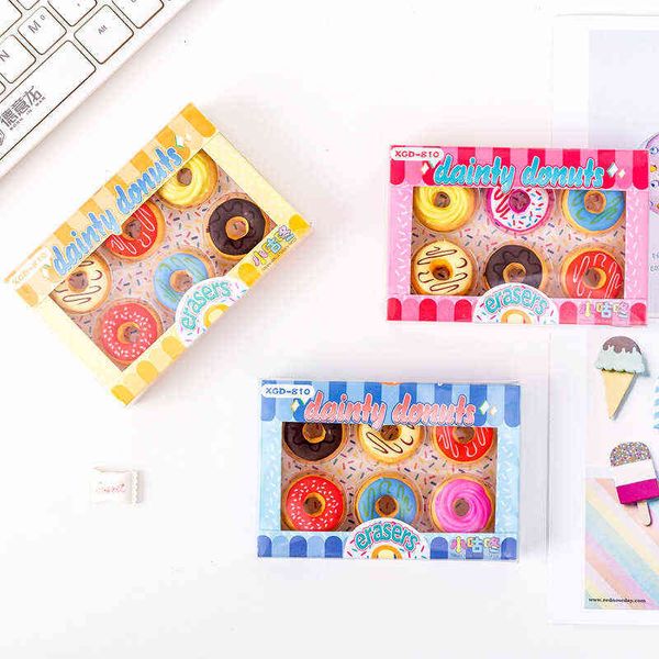 xgd-810 candy color doughnut eraser set student rubber stationery school suppli
xgd-810 candy color doughnut eraser set student rubber stationery school suppli