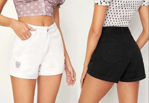 Fashion A Pair Of Jeans 2021 Hole Solid Color Denim Shorts Women' Wear, White
Fashion A Pair Of Jeans 2021 Hole Solid Color Denim Shorts Women' Wear, White