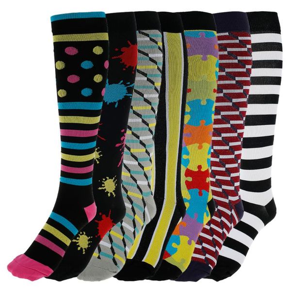 sports socks 7pcs men women compression fit for anti prevent varicose veins fatigue pain relief knee, Black
sports socks 7pcs men women compression fit for anti prevent varicose veins fatigue pain relief knee, Black