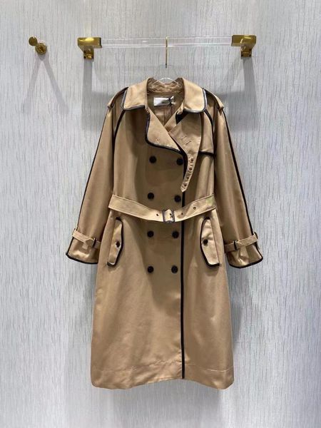 women's trench coats long coat 2021 autumn winter fashion design women runway turn down collar double breasted belt loose, Tan;black
women's trench coats long coat 2021 autumn winter fashion design women runway turn down collar double breasted belt loose, Tan;black