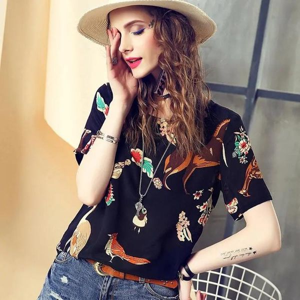 women's t-shirt fashion printing short sleeve o-neck women chic slim big size streetwear casual tee ladies 2021 vintage summer, White
women's t-shirt fashion printing short sleeve o-neck women chic slim big size streetwear casual tee ladies 2021 vintage summer, White