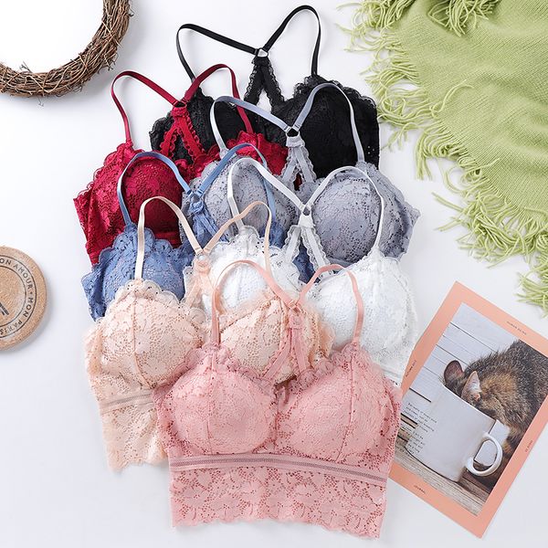 2021 women lace bra hollow out bralette push up underwear vest lady big size full cup thin seamless femme lingerie, Red;black
2021 women lace bra hollow out bralette push up underwear vest lady big size full cup thin seamless femme lingerie, Red;black