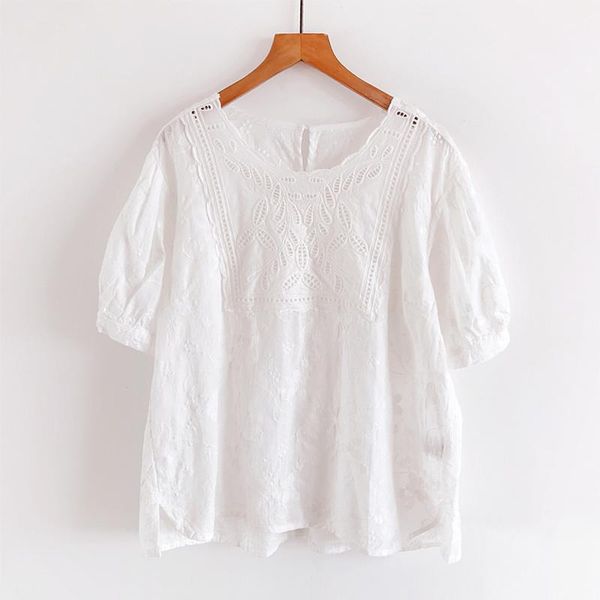 women's blouses & shirts sweet style lace embrodery white women blouse summer design 2021 o-neck short-sleeved straight elegant female
women's blouses & shirts sweet style lace embrodery white women blouse summer design 2021 o-neck short-sleeved straight elegant female