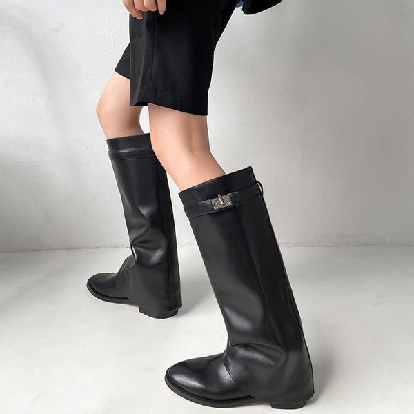 boots lock women cow leather black mid calf brand designer round toe shoe long female 3.5 cm heel botas mujer
boots lock women cow leather black mid calf brand designer round toe shoe long female 3.5 cm heel botas mujer